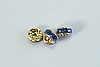 4pc GORGEOUS SPARKLY No 5820 6mm SAPPHIRE SWAROVSKI CRYSTAL RONDELLE BEADS